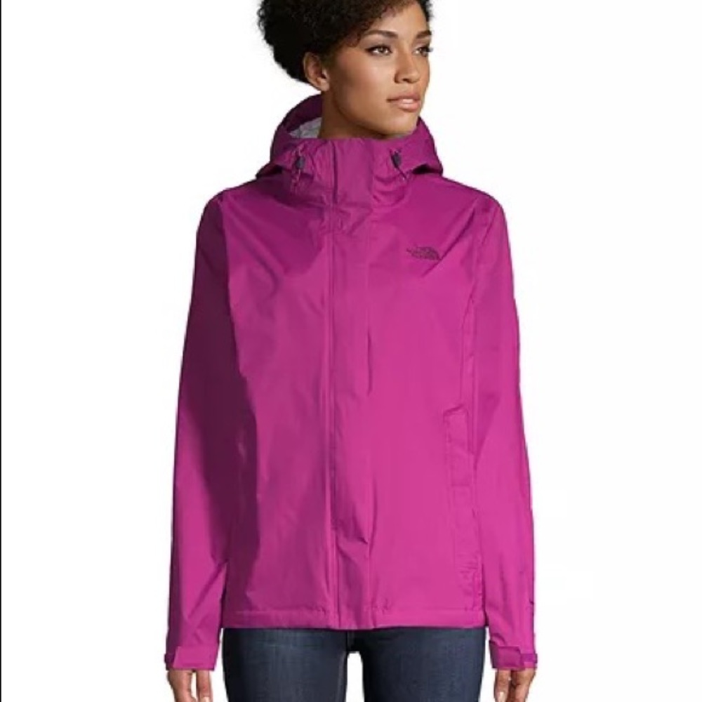 The North Face Purple Venture 2 HyVent 2.5L Hooded Waterproof Rain Jacket Sz S - Picture 1 of 7